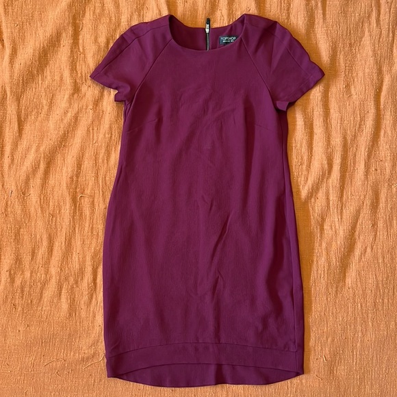 Burgundy cocktail dress by TopShop size 4 - Picture 1 of 1